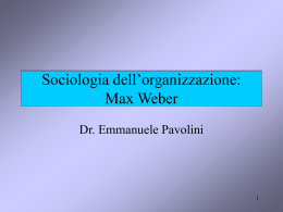 Lezioni di sociologia organizzazione - 8