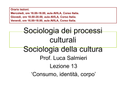 13_lezione  - Università di Roma Sapienza: Facoltà di Sociologia