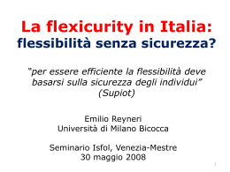 2.1.La flexicurity in Italia
