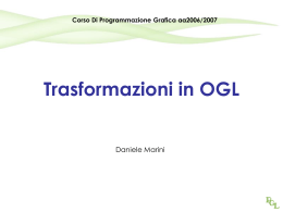 Trasformazioni in OGL