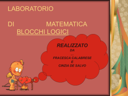 laboratorio matematica blocchi logici