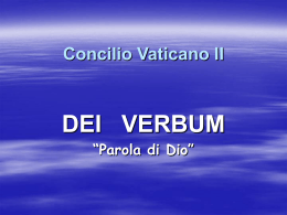 Concilio Vaticano II - Dei Verbum