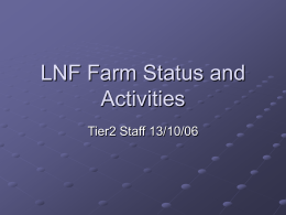 LNF Tier2 Status