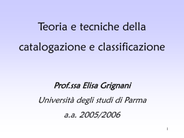 ISBD (PM) - Università degli Studi di Parma
