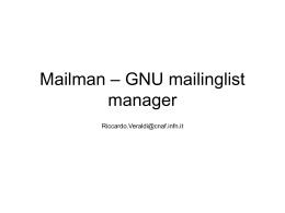 Mailman – GNU mailinglist manager