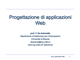 Progettazione di applicazioni Web