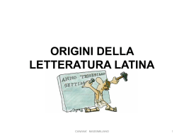 le origini della letteratura latina