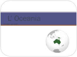 Oceania – presentazione