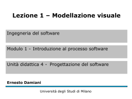 Modellazione visuale - Università degli Studi di Milano