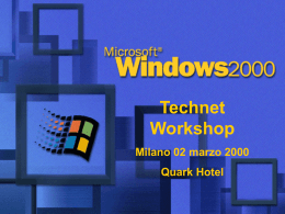 Evento per il lancio di Windows 2000