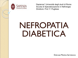 nefropatia diabetica - piede diabetico e piaghe da decubito nell