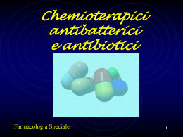 Farmaci chemioterapici antimicrobici