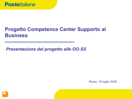 Progetto Competence Center Supporto al Business