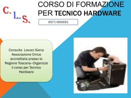 tecnico hardware - Consulta Lavoro Siena