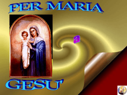 PER MARIA a GESU`