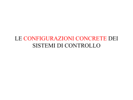 Le configurazioni dei sistemi di controllo