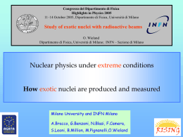 Study of exotic nuclei with radioactive beams