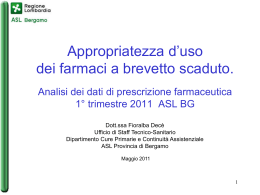Diapositiva 1 - Azienda Sanitaria Locale di Bergamo