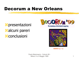 Decorum a New Orleans
