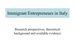 Imprenditori immigrati in Italia