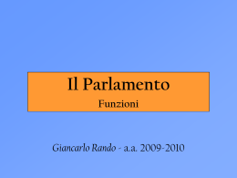 Il Parlamento (funzioni)