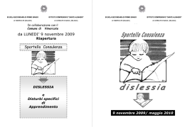 dislessia09  - Scuola snodo Handicap Cornate d`Adda