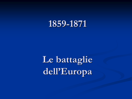 Battaglie 1859-1871 Europa