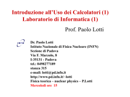 lez0 - INFN - Sezione di Padova