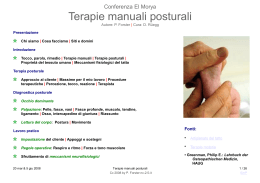 Terapie manuali posturali - Enciclopedia di medicina popolare
