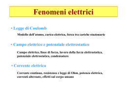 Fenomeni elettrici - INFN
