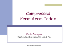 Compressed Permuterm Index