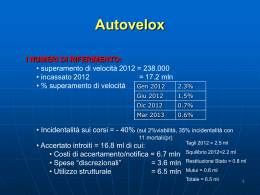 Autovelox - PD Rivoli