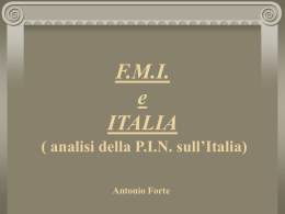 analisi della PIN sull`Italia