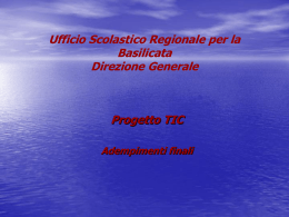 Adempimenti finali - Ufficio Scolastico Regionale per la Basilicata