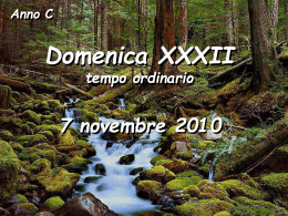 XXXII domenica t.o. c - Letture (7 novembre 2010)