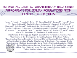 estimating genetic parameters of brca genes appropriate for italian