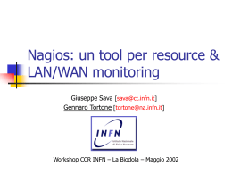 Nagios: un tool per resource & LAN/WAN monitoring