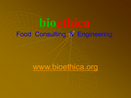 bioethica Food Consulting & Engineering