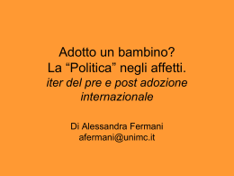 Adozione (seminario prof. Alessandra Fermani) (per tutti)