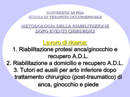 Lezione 4 Università di Pisa ausili ed ortesi
