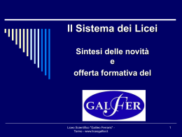 Offerta formativa Galfer 2011_2012