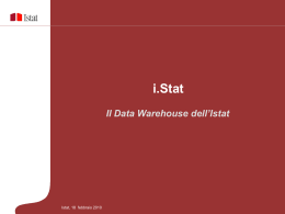 ISTAT – Data warehouse