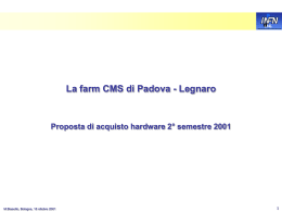 Riunione Calcolo CMS - Bologna 18 ottobre 20001