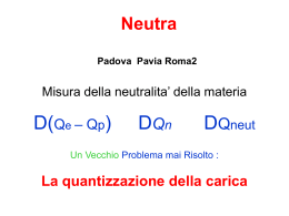 Neutra - INFN - Sezione di Padova
