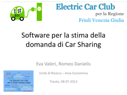 Software per la stima della domanda di Car Sharing