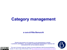 Category management CTM Altromercato