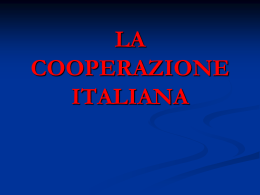 La cooperazione italia
