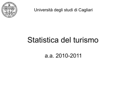 Statistica del turismo a.a. 2010-2011