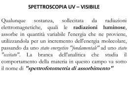 spettrofotometria - Università degli Studi di Bari