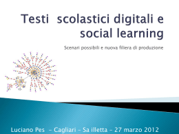Testi scolastici digitali e social learning